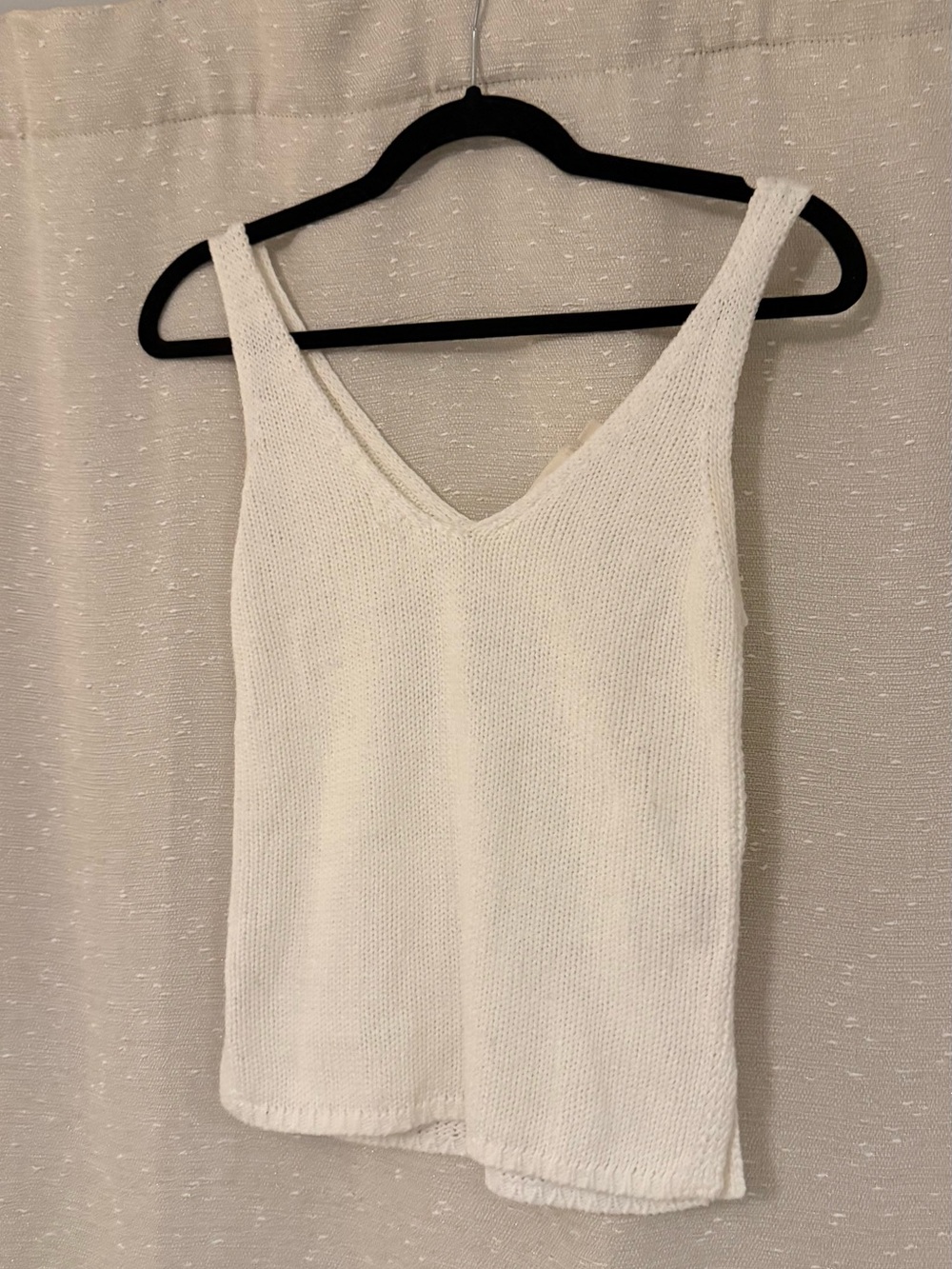 Retrod White V-Neck Knit Tank Top - Women